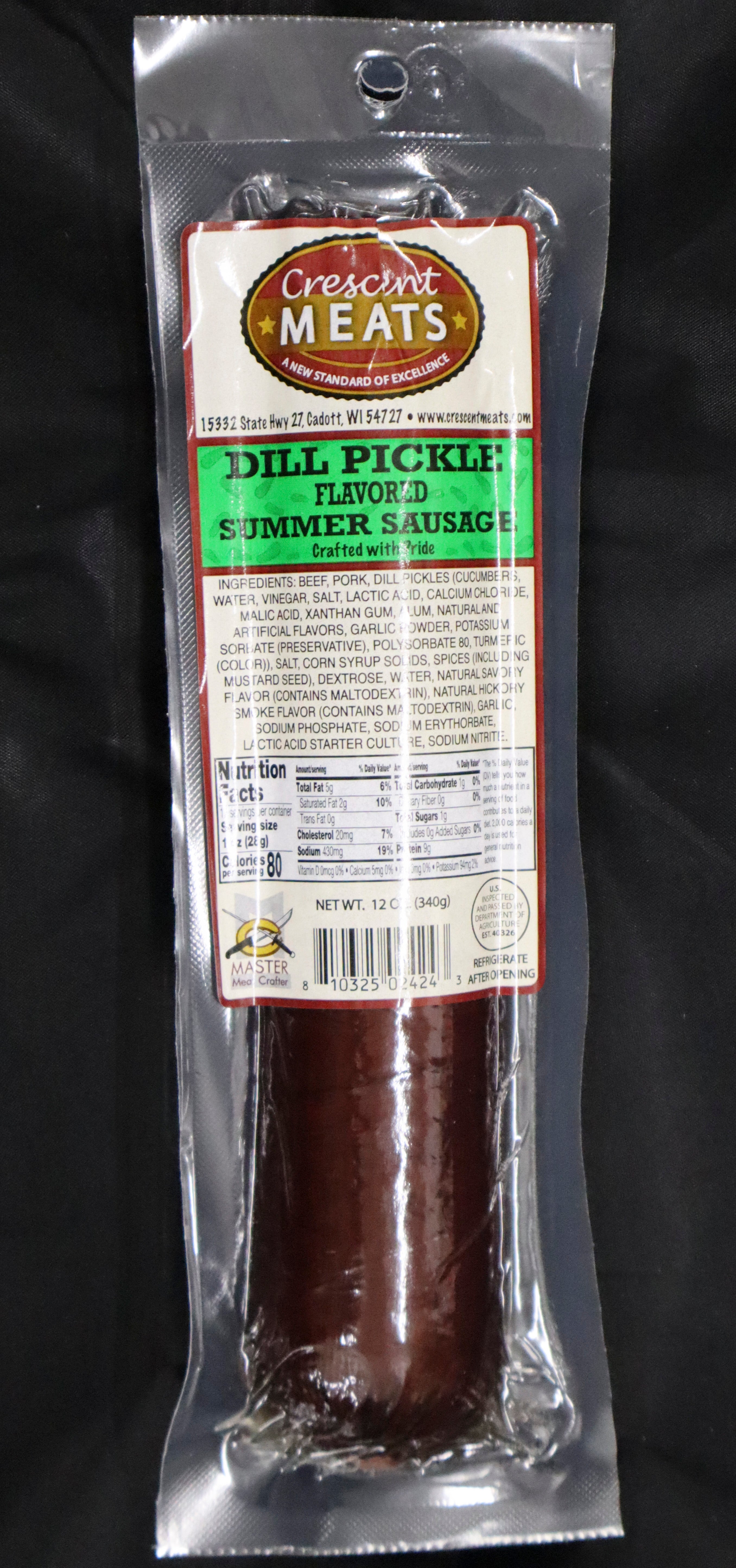 Dill Pickle Summer Sausage – Crescent Meats
