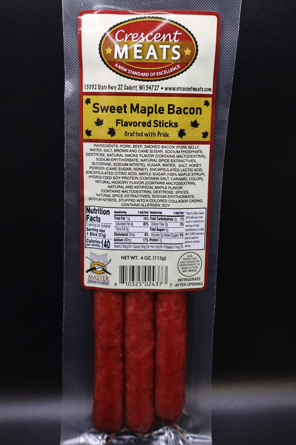 Sweet Maple Bacon Sticks 4oz
